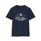 Moon Phase Over Rolling Sea T-Shirt