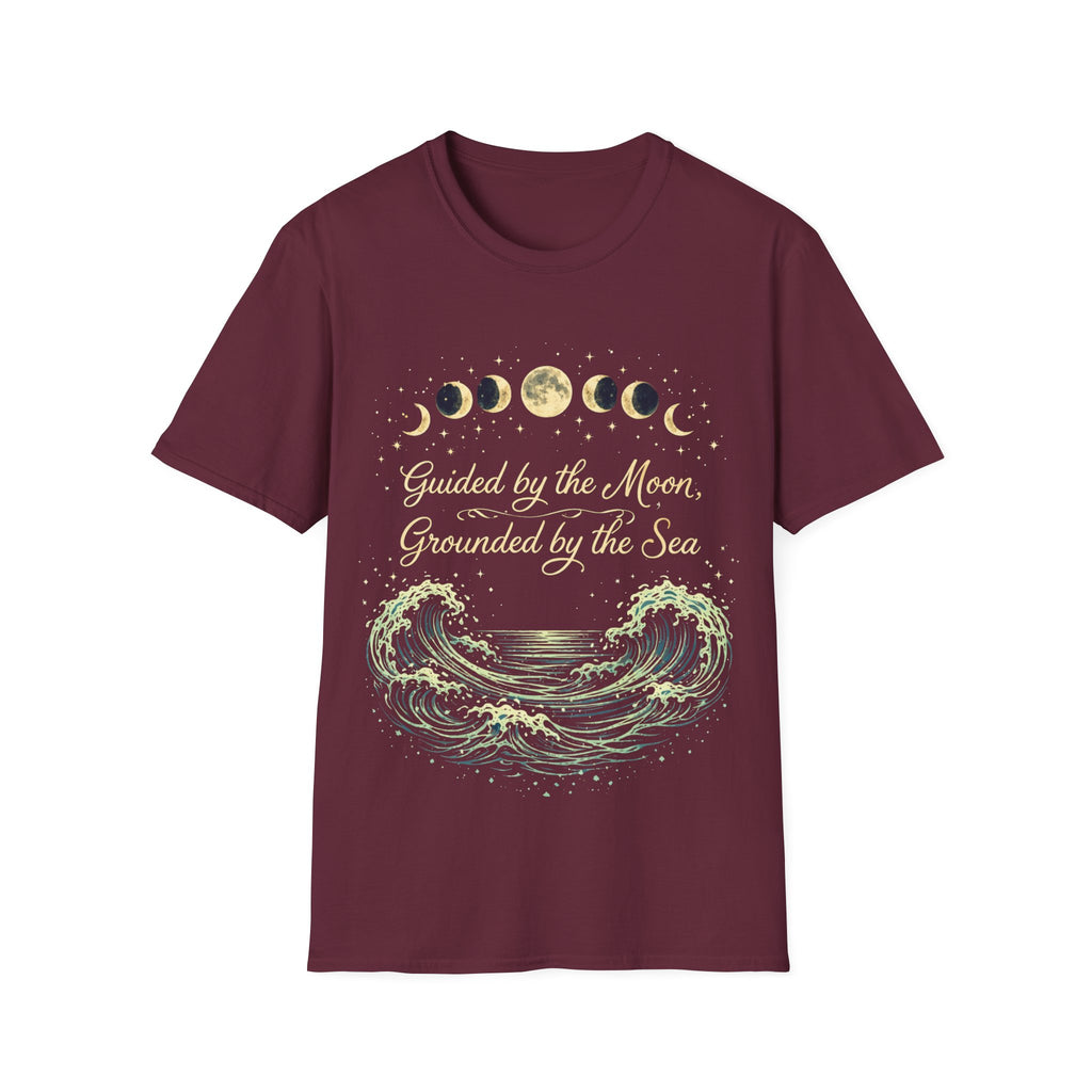 Guided By The Moon Grounded By The Sea T-Shirt