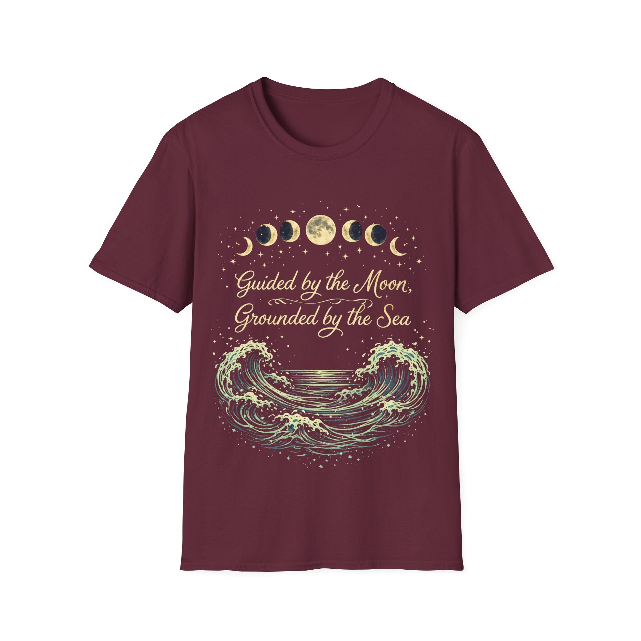 Guided By The Moon Grounded By The Sea T-Shirt