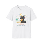 Beach Witch Cat Casting Good Vibes T-Shirt