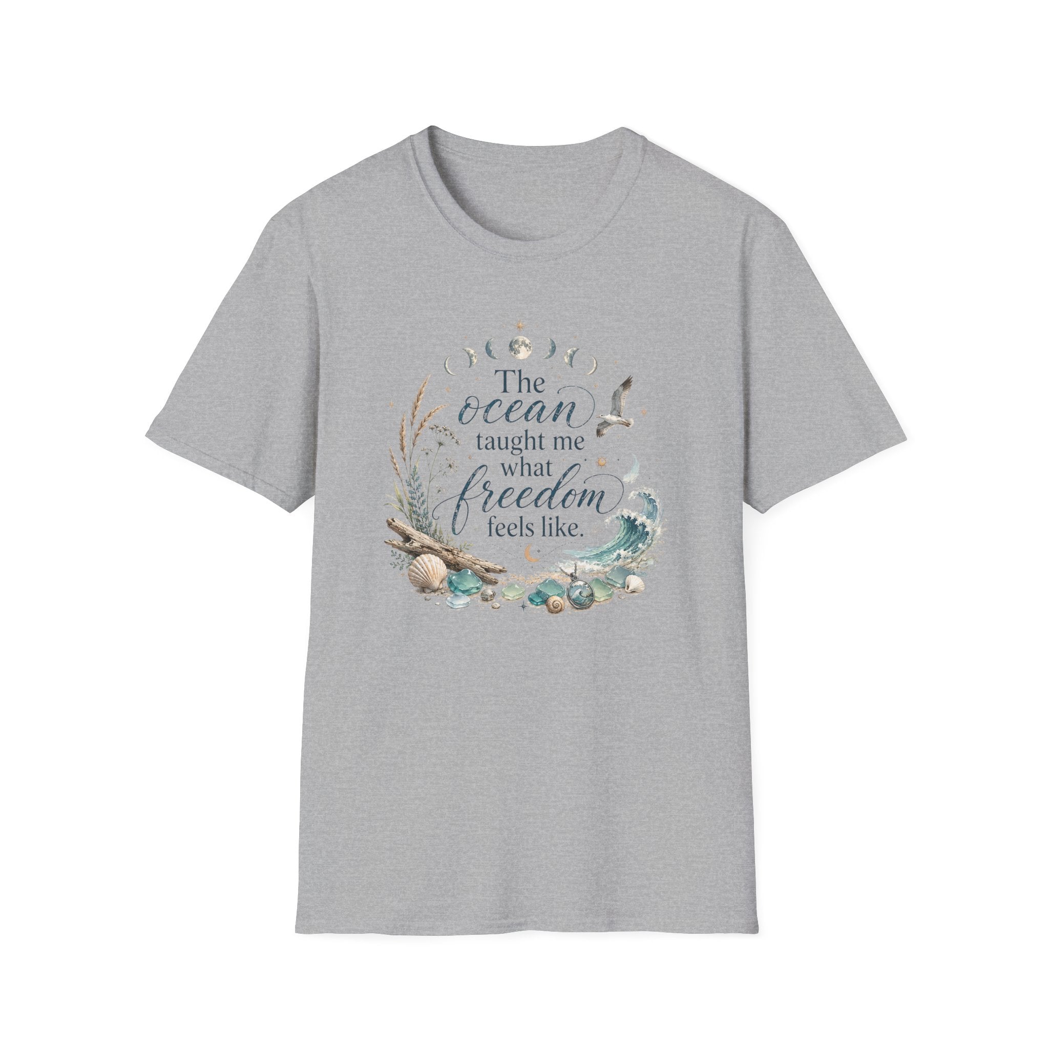 The Ocean Taught Me What Freedom Feels Like T-Shirt