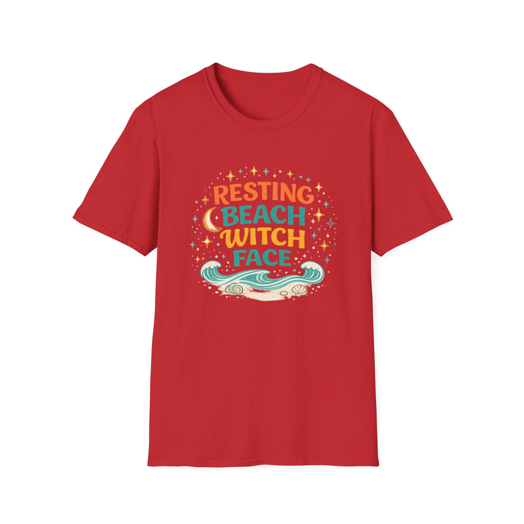 Resting Beach Witch Face T-Shirt