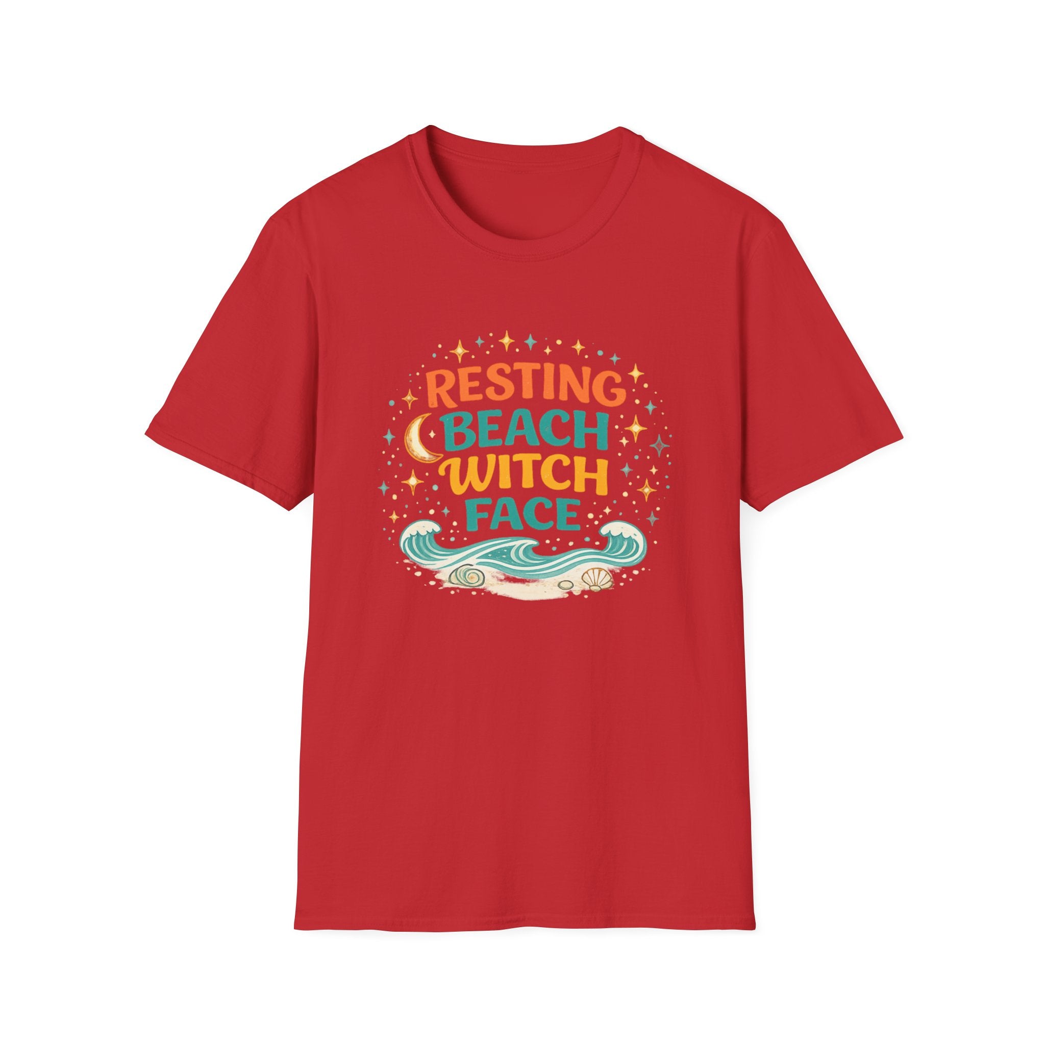 Resting Beach Witch Face T-Shirt