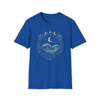 Ocean Waves Inside Mystical Circle T-Shirt