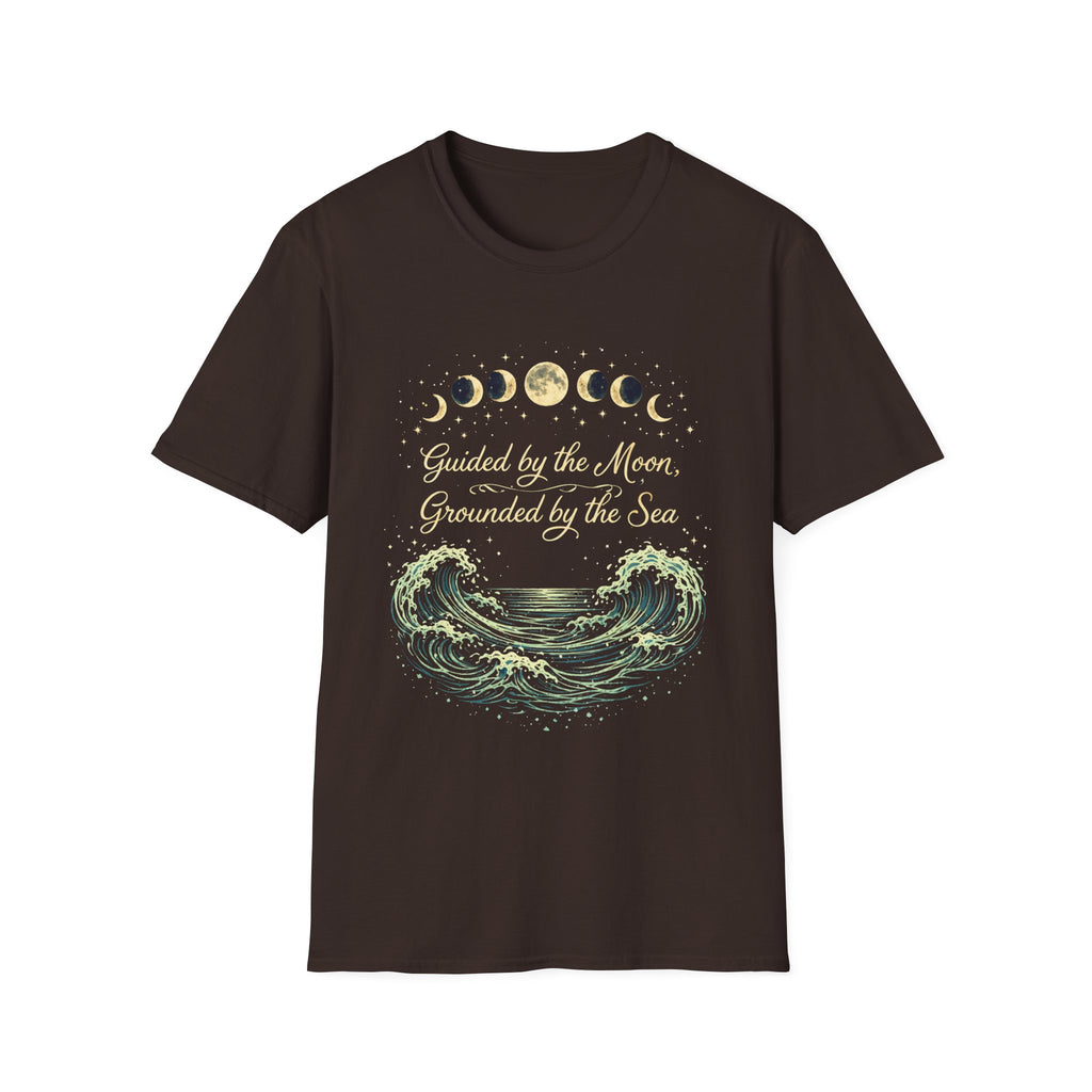 Guided By The Moon Grounded By The Sea T-Shirt