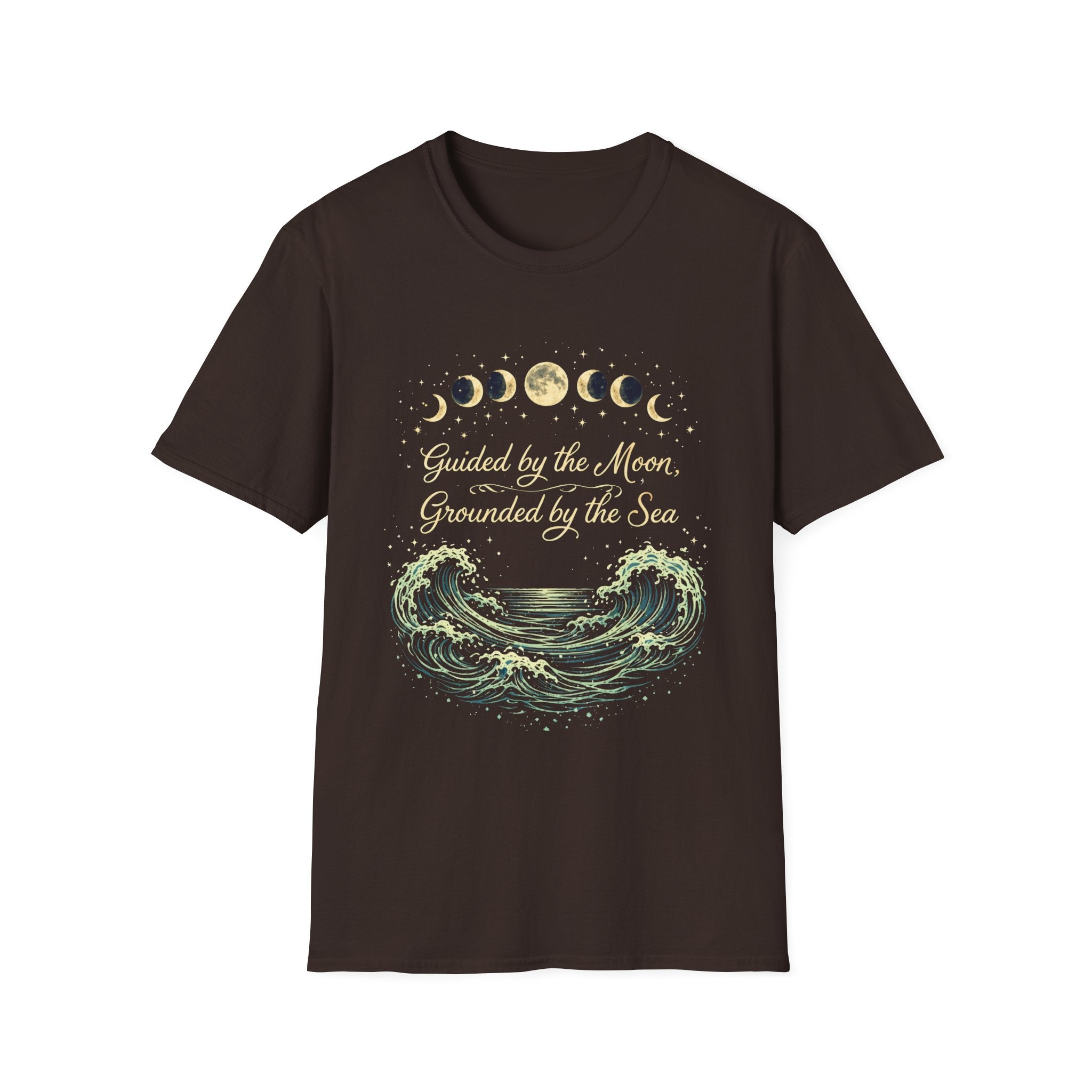 Guided By The Moon Grounded By The Sea T-Shirt