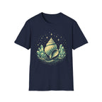 Large Seashell Surrounded By Crystals T-Shirt