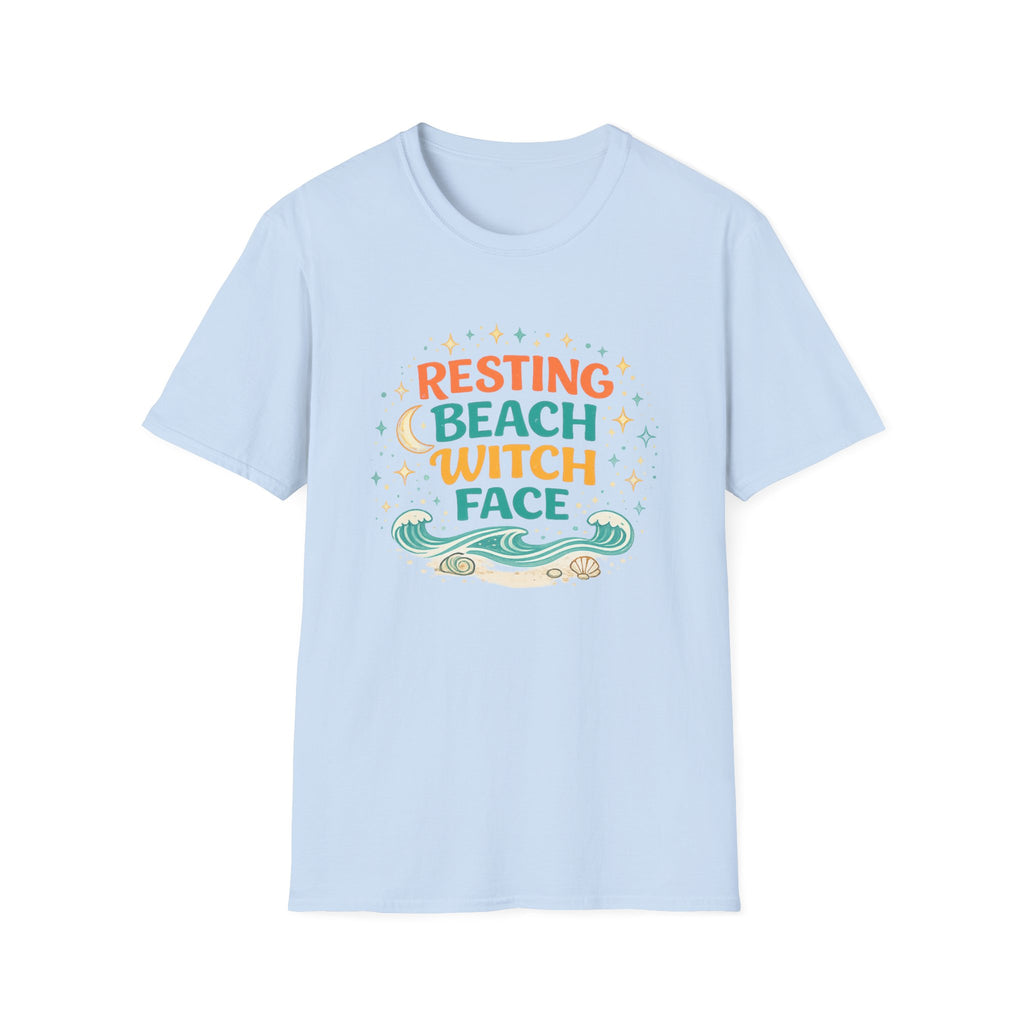 Resting Beach Witch Face T-Shirt