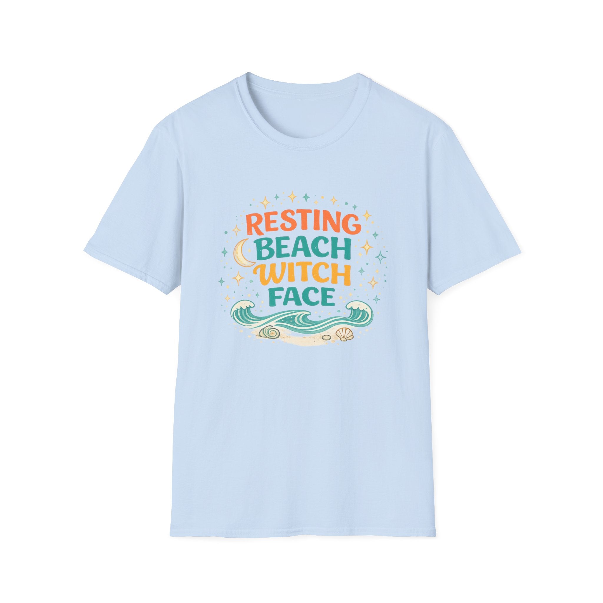 Resting Beach Witch Face T-Shirt
