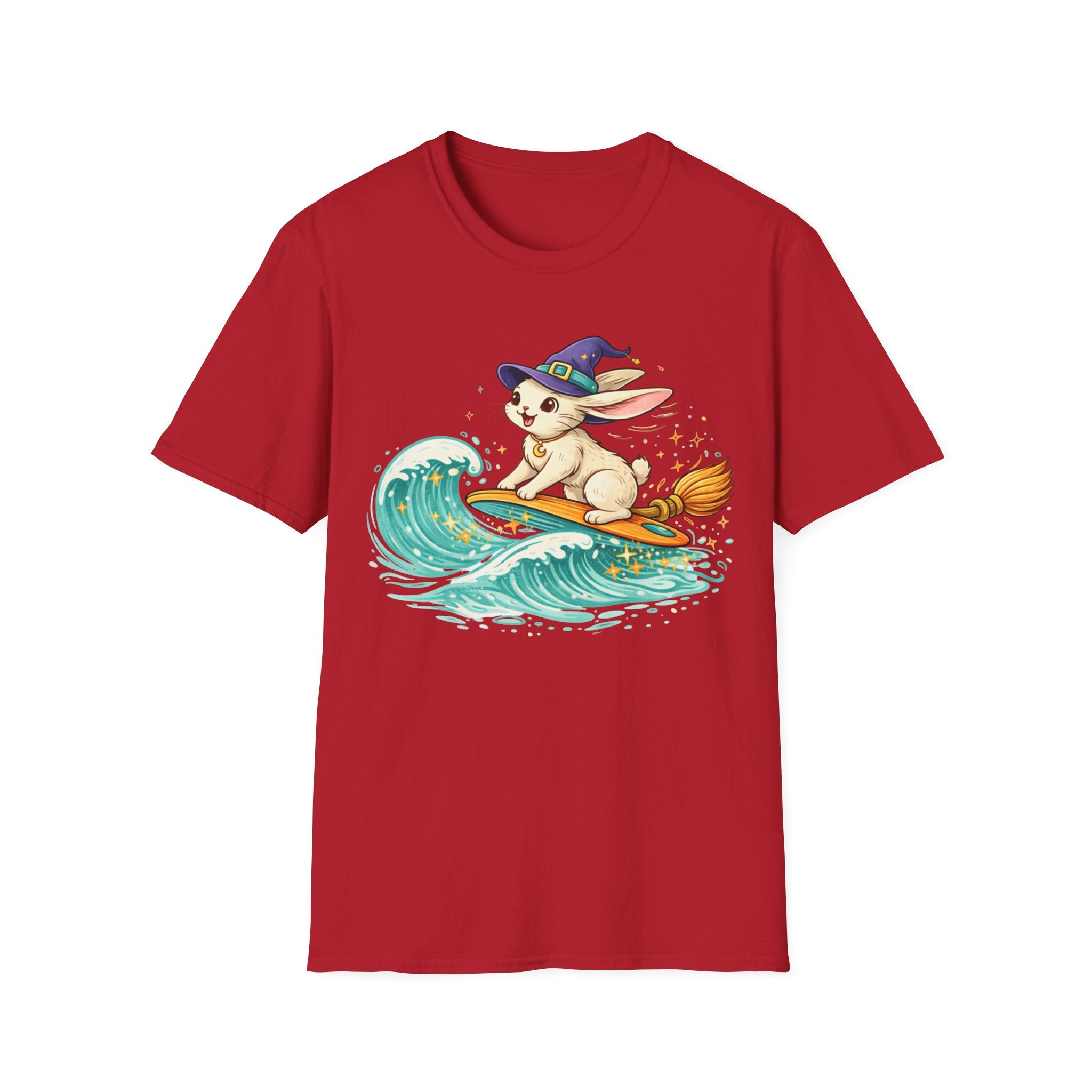 Surfing Beach Witch Hare T-Shirt
