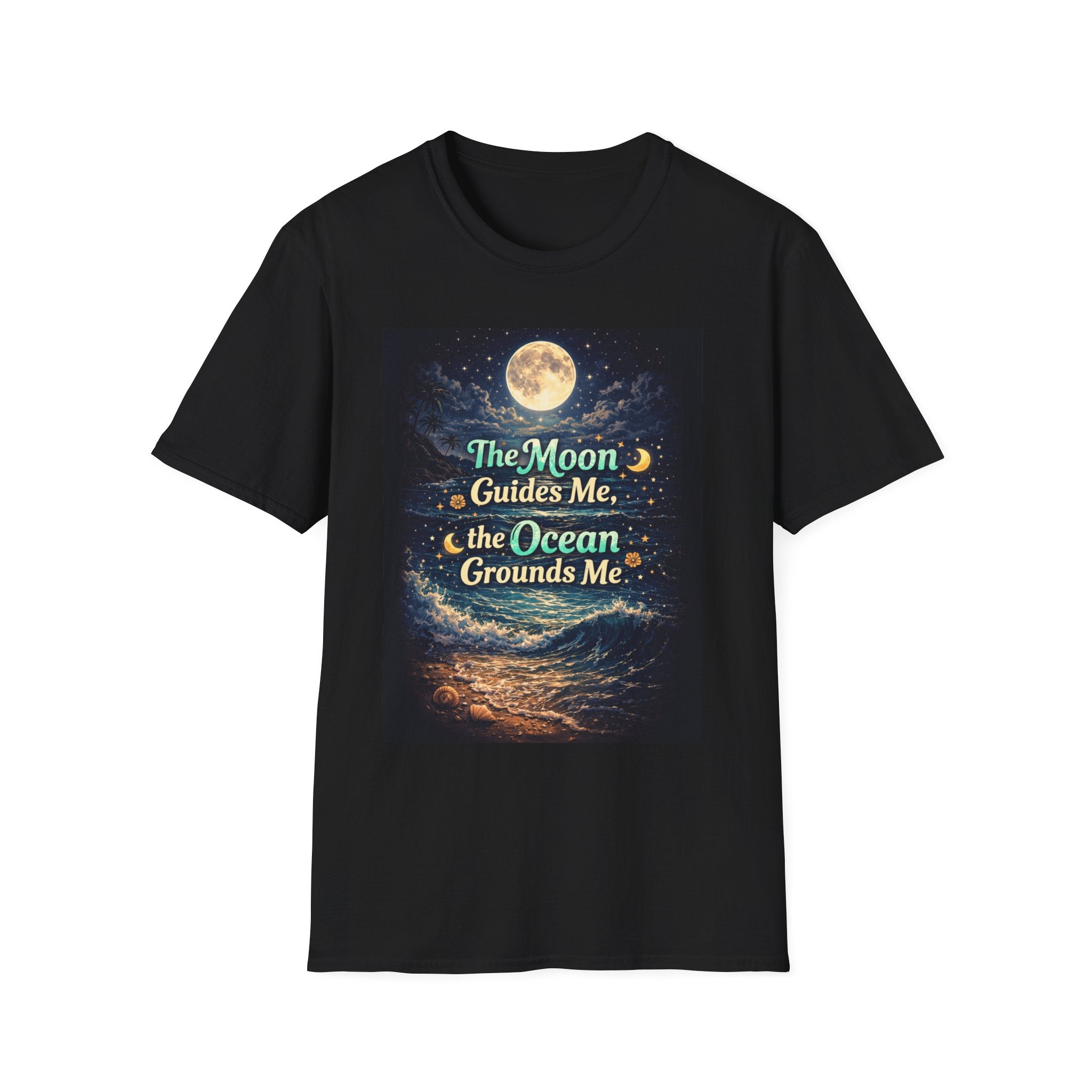 The Moon Guides Me The Ocean Grounds Me T-Shirt