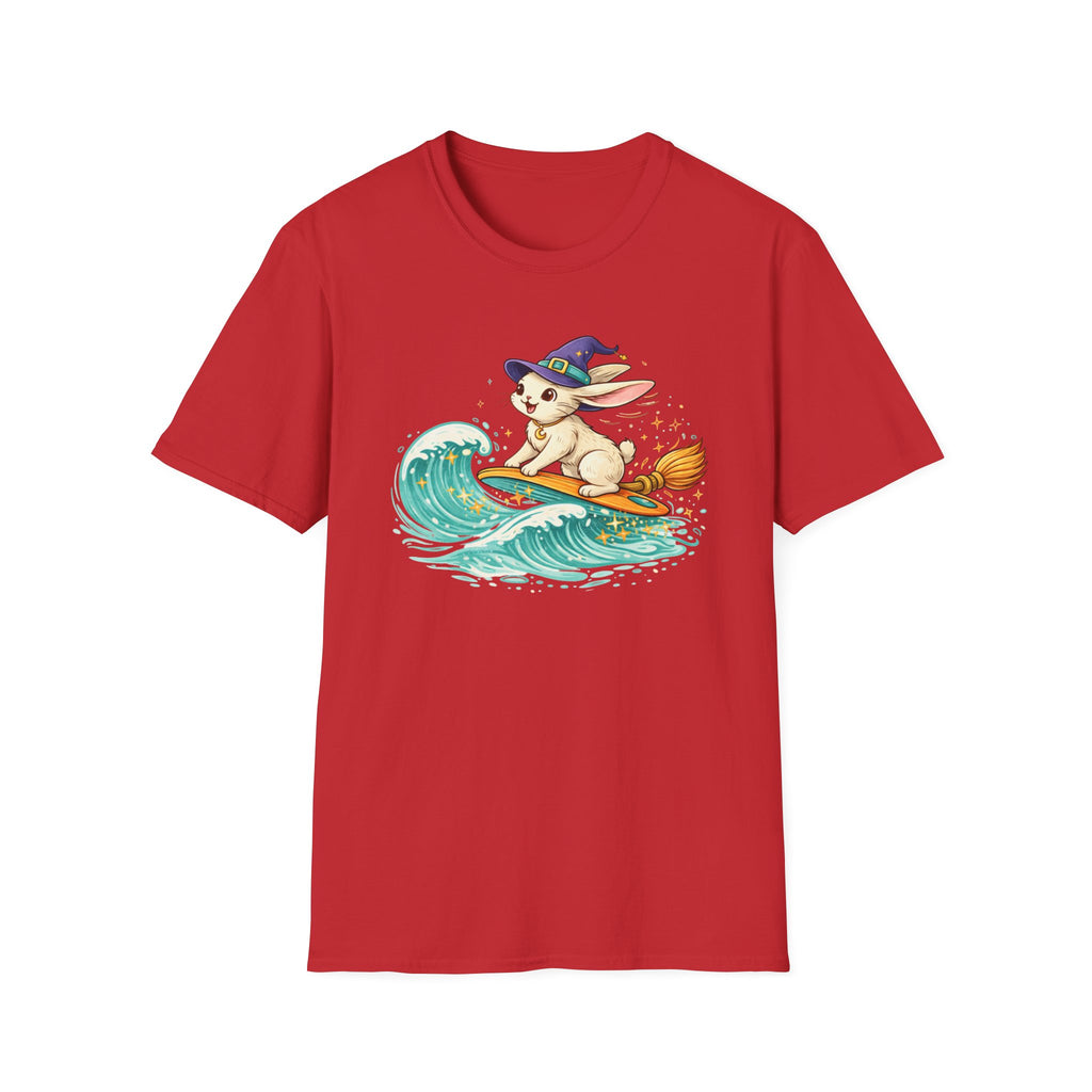Surfing Beach Witch Hare T-Shirt