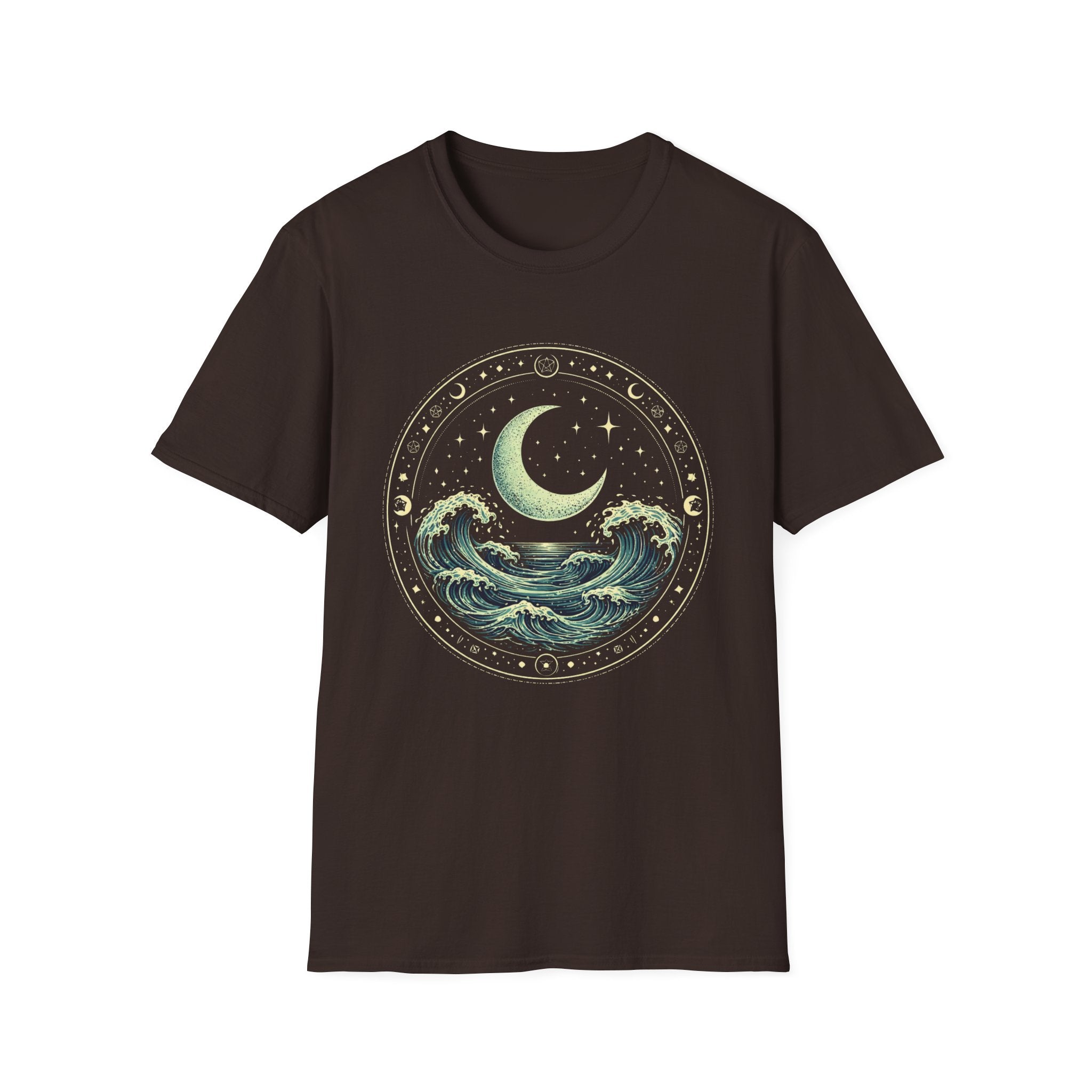 Ocean Waves Inside Ritual Circle T-Shirt