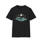 Moon Phase Over Rolling Sea T-Shirt