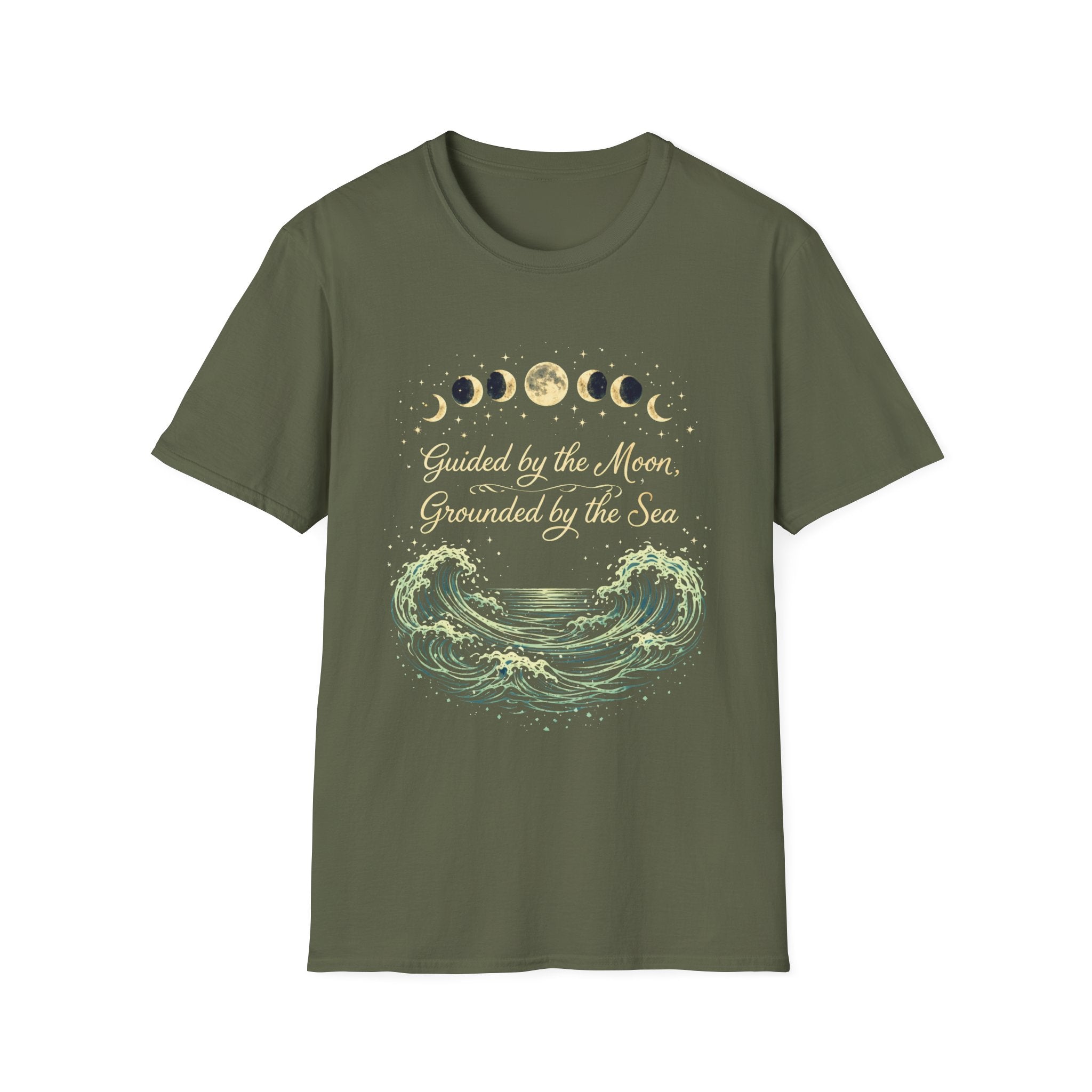 Guided By The Moon Grounded By The Sea T-Shirt