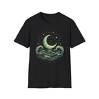 Crescent Moon Rising Over The Ocean T-Shirt
