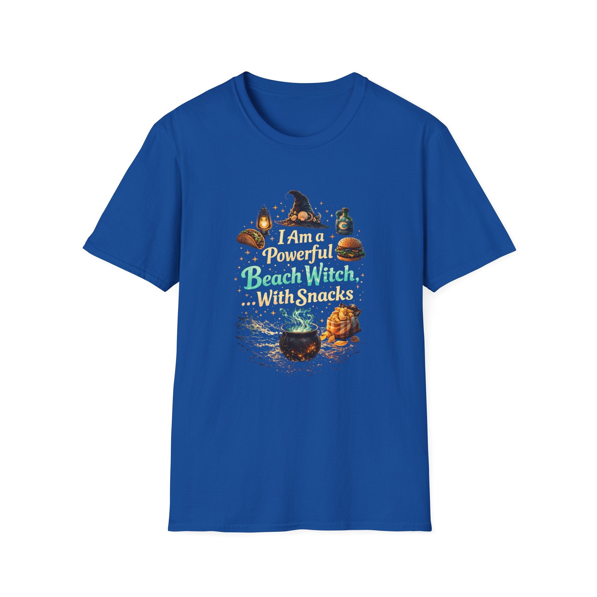 I Am A Powerful Beach Witch With Snacks T-Shirt