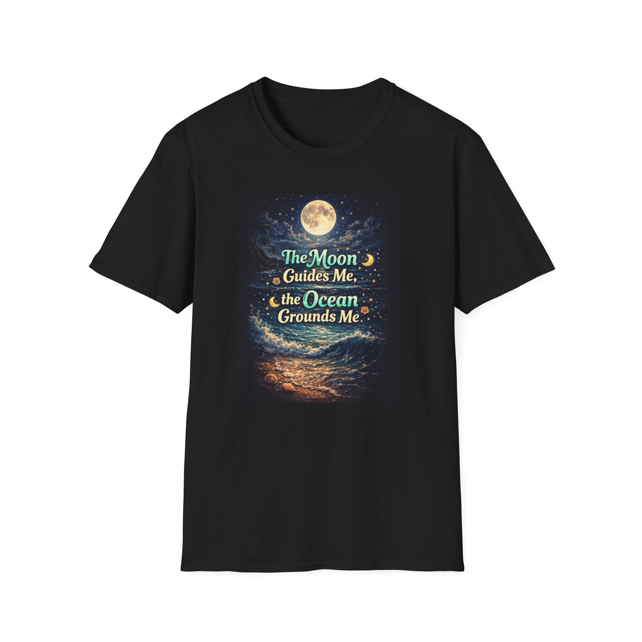 The Moon Guides Me The Ocean Grounds Me T-Shirt