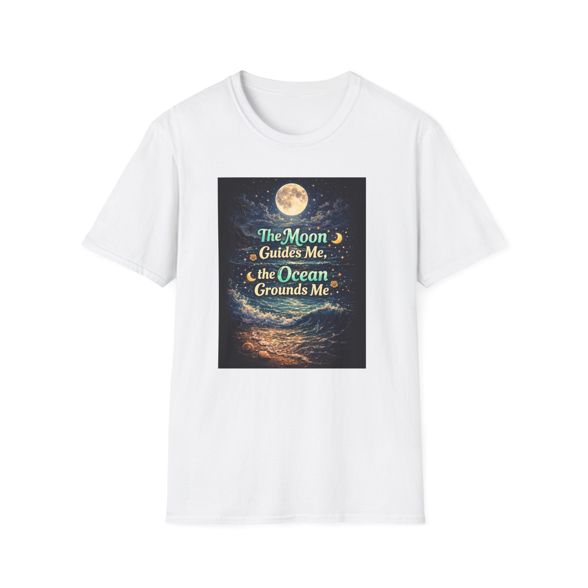 The Moon Guides Me The Ocean Grounds Me T-Shirt