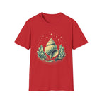 Large Seashell Surrounded By Crystals T-Shirt