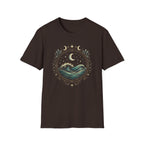 Ocean Waves Inside Mystical Circle T-Shirt