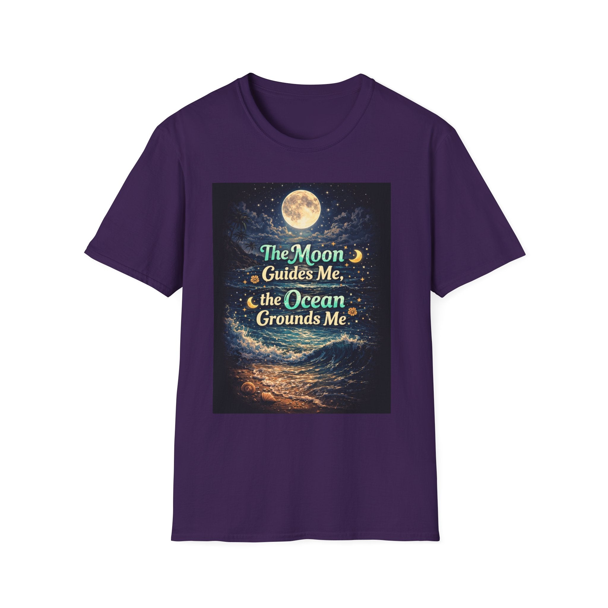 The Moon Guides Me The Ocean Grounds Me T-Shirt