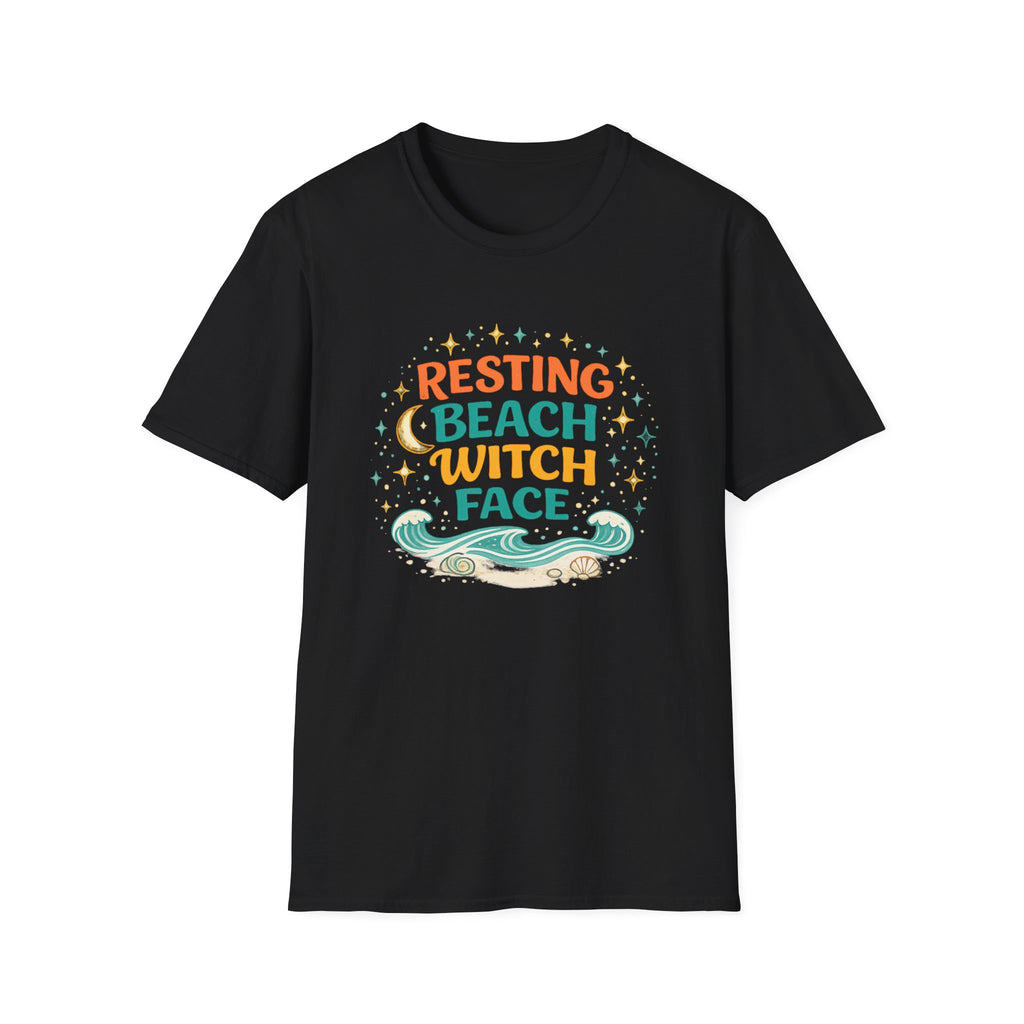 Resting Beach Witch Face T-Shirt