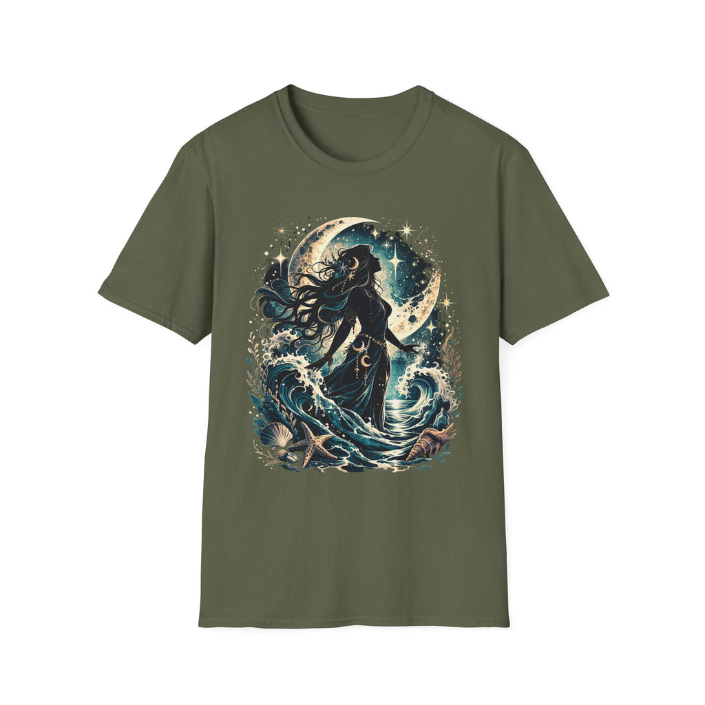Mystical Sea Witch Silhouette T-Shirt