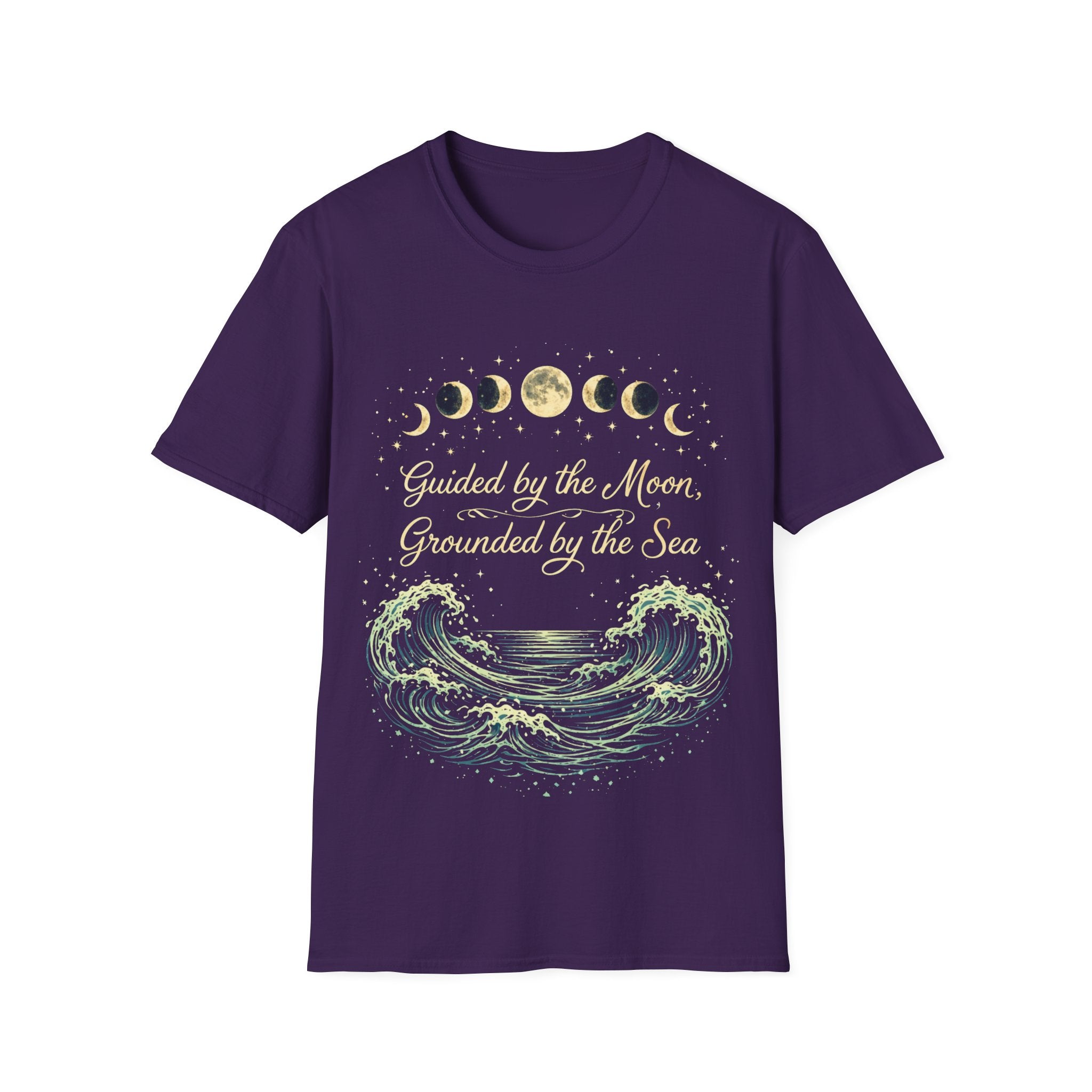 Guided By The Moon Grounded By The Sea T-Shirt