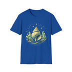 Large Seashell Surrounded By Crystals T-Shirt