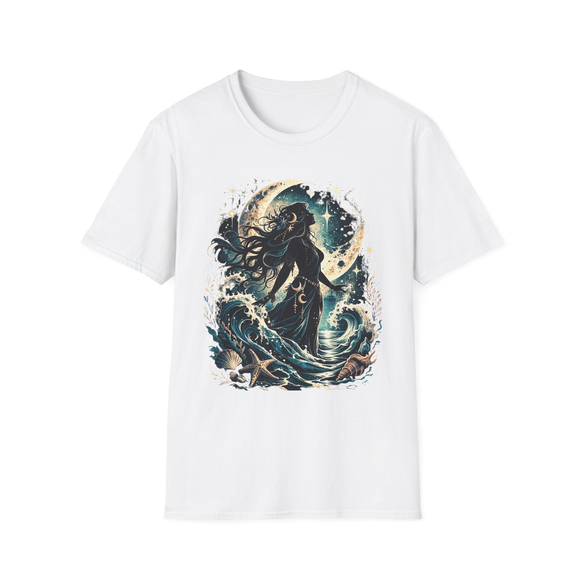 Mystical Sea Witch Silhouette T-Shirt
