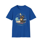 Beach Witch Cat Casting Good Vibes T-Shirt