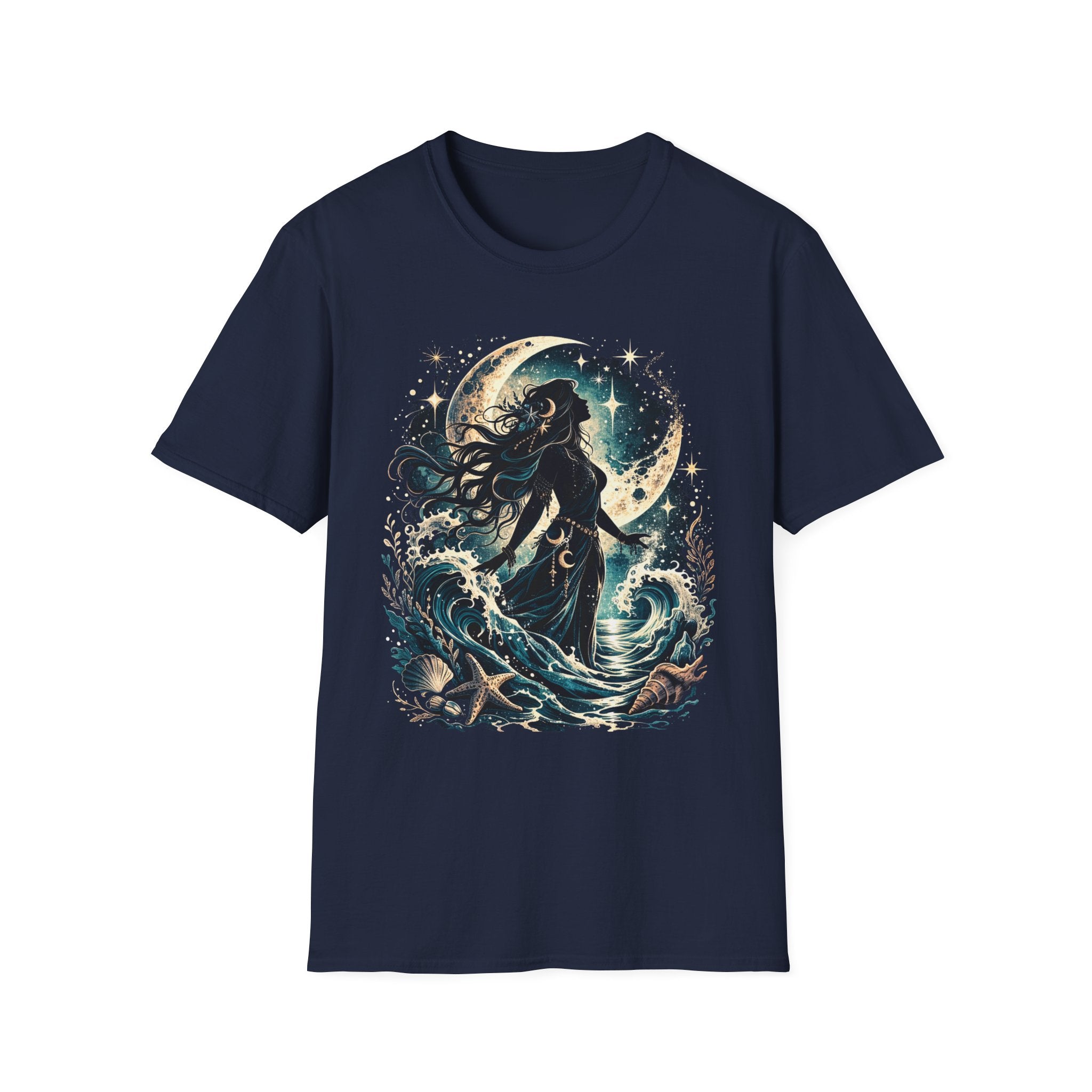 Mystical Sea Witch Silhouette T-Shirt