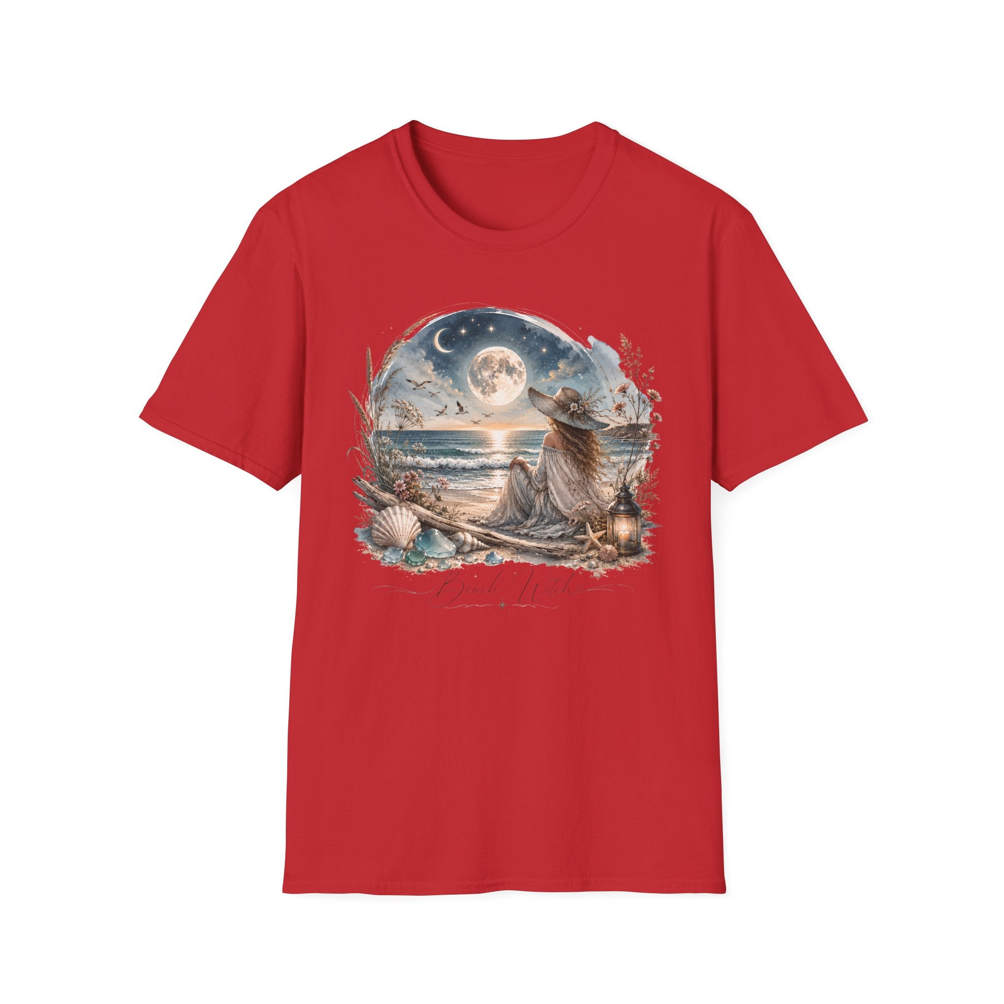Beach Witch Moon Meditation T-Shirt