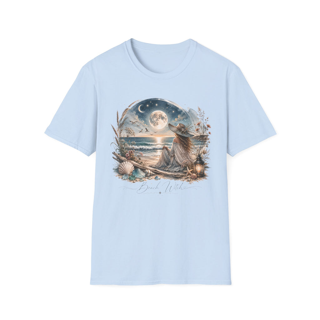 Beach Witch Moon Meditation T-Shirt