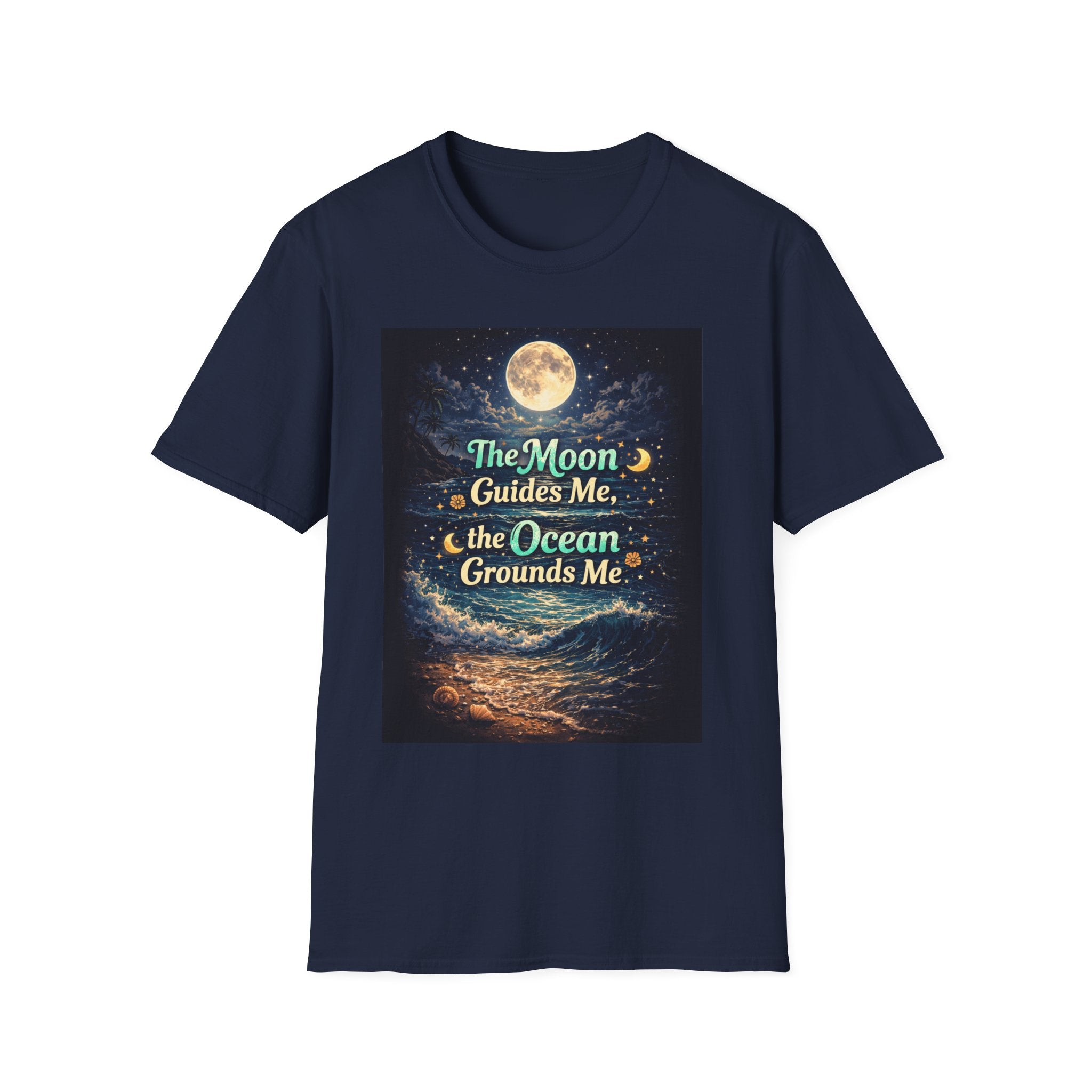 The Moon Guides Me The Ocean Grounds Me T-Shirt