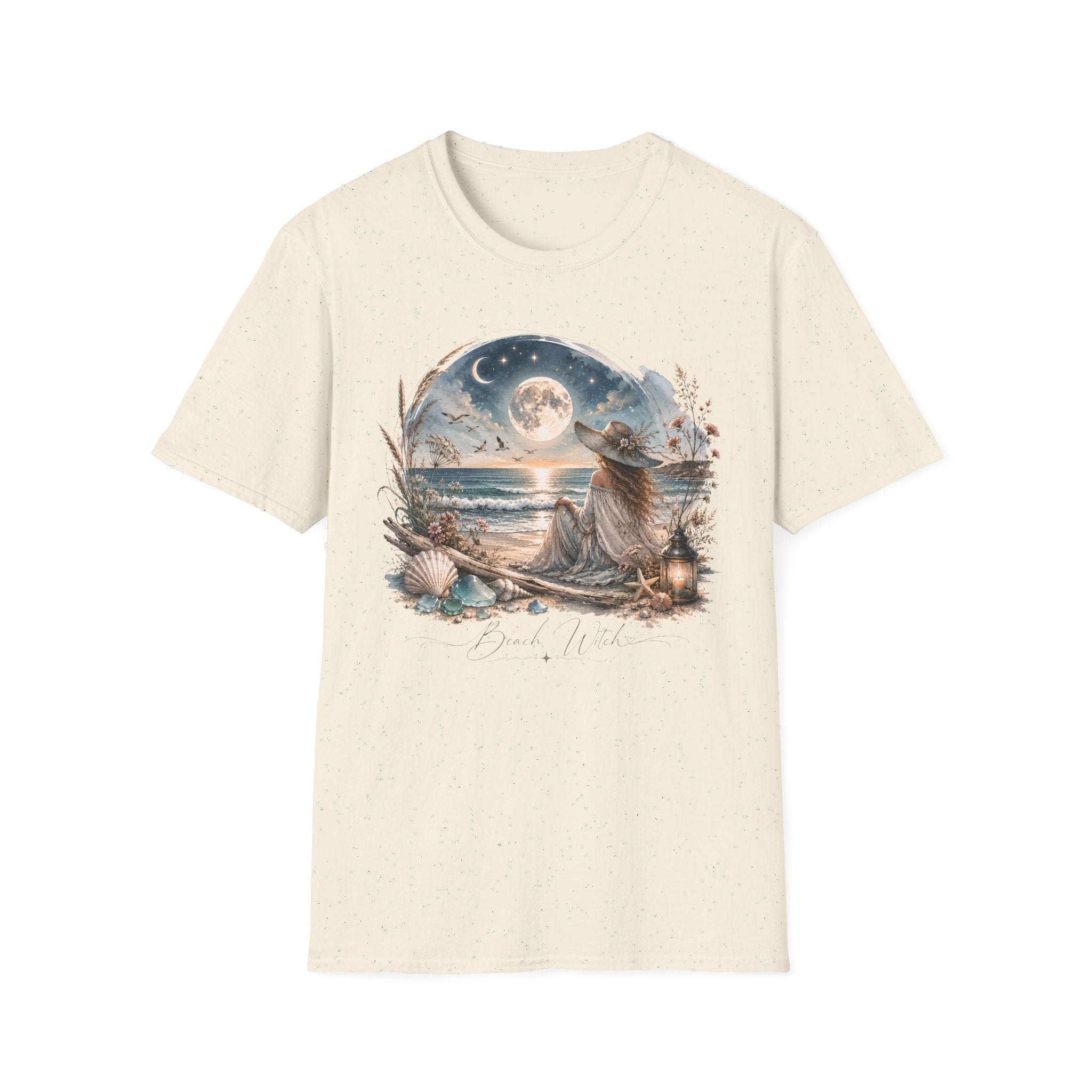 Beach Witch Moon Meditation T-Shirt