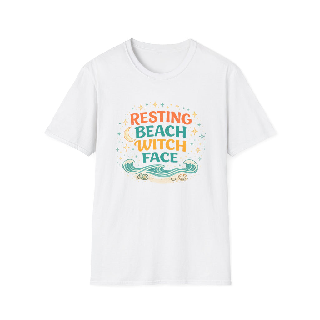 Resting Beach Witch Face T-Shirt