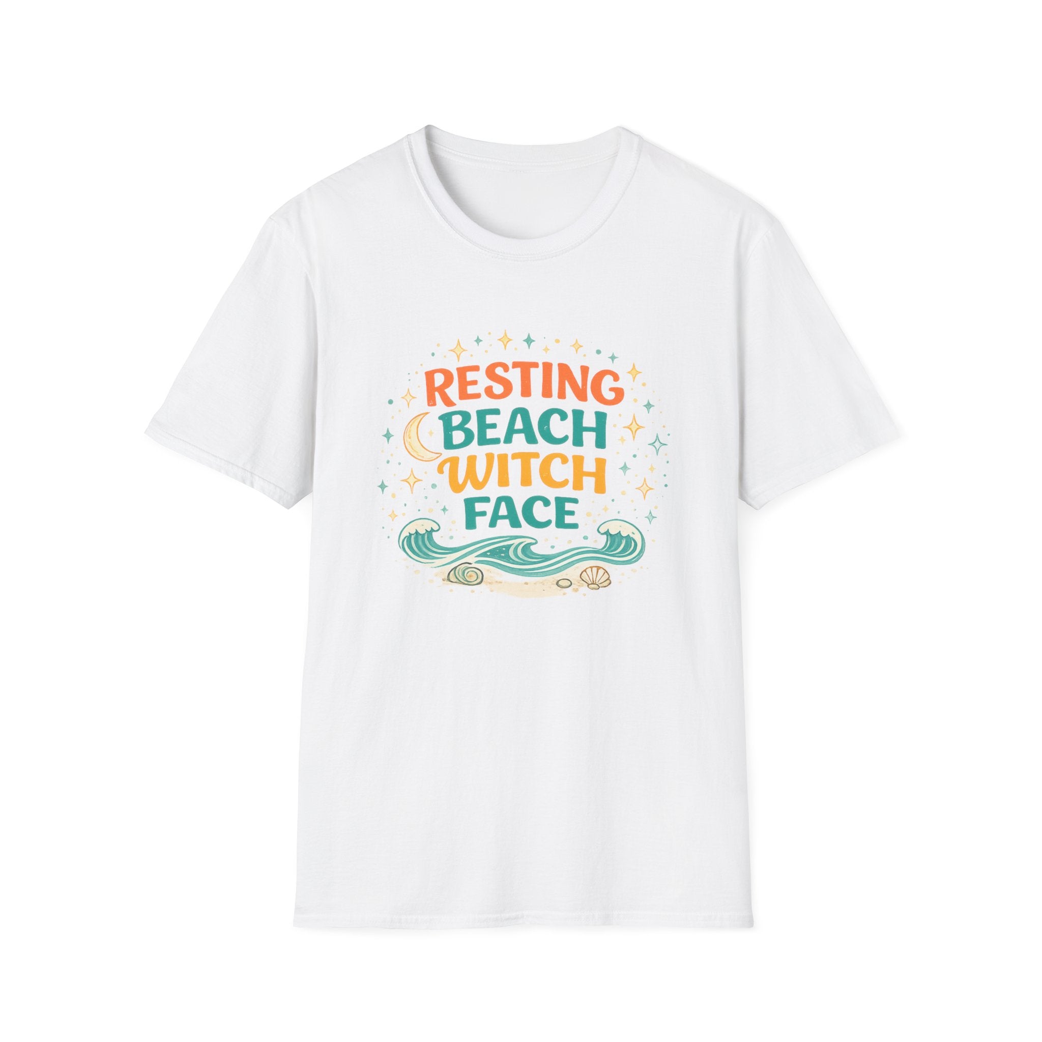 Resting Beach Witch Face T-Shirt