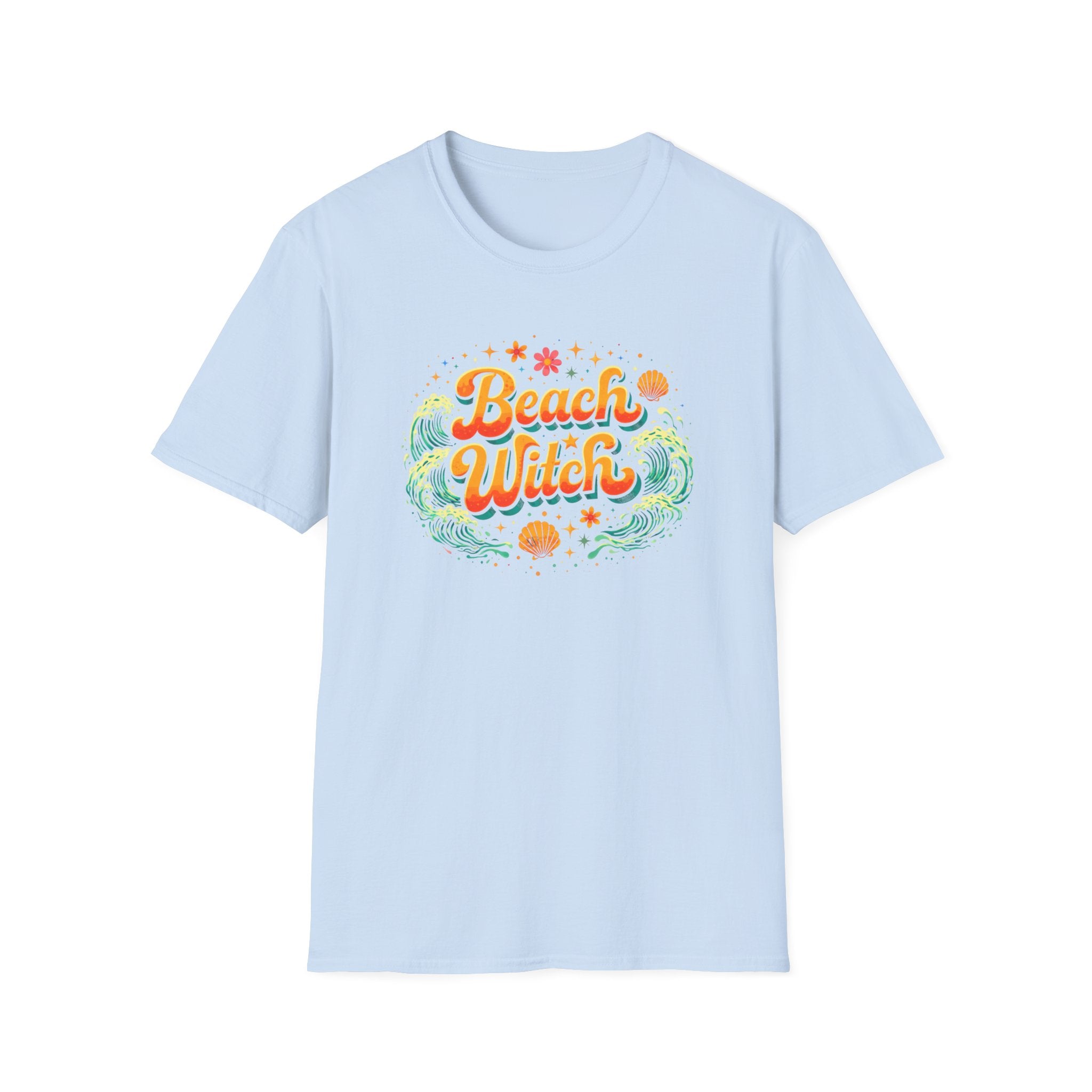 Beach Witch 70s Groovy T-Shirt — Retro Ocean Vibes