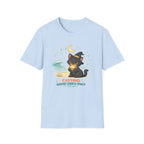 Beach Witch Cat Casting Good Vibes T-Shirt