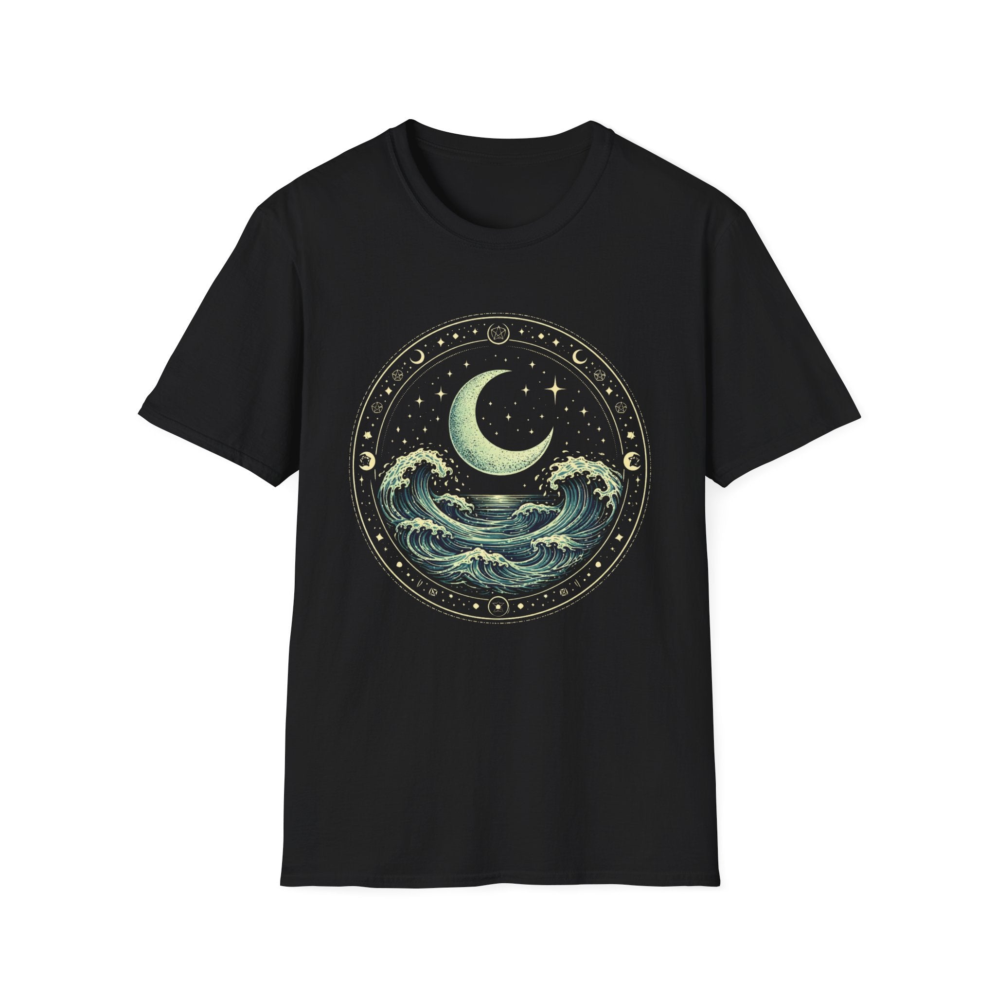 Ocean Waves Inside Ritual Circle T-Shirt