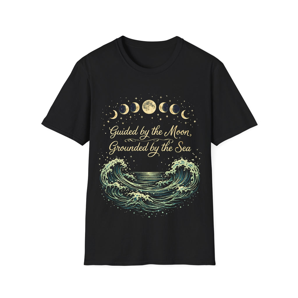 Guided By The Moon Grounded By The Sea T-Shirt