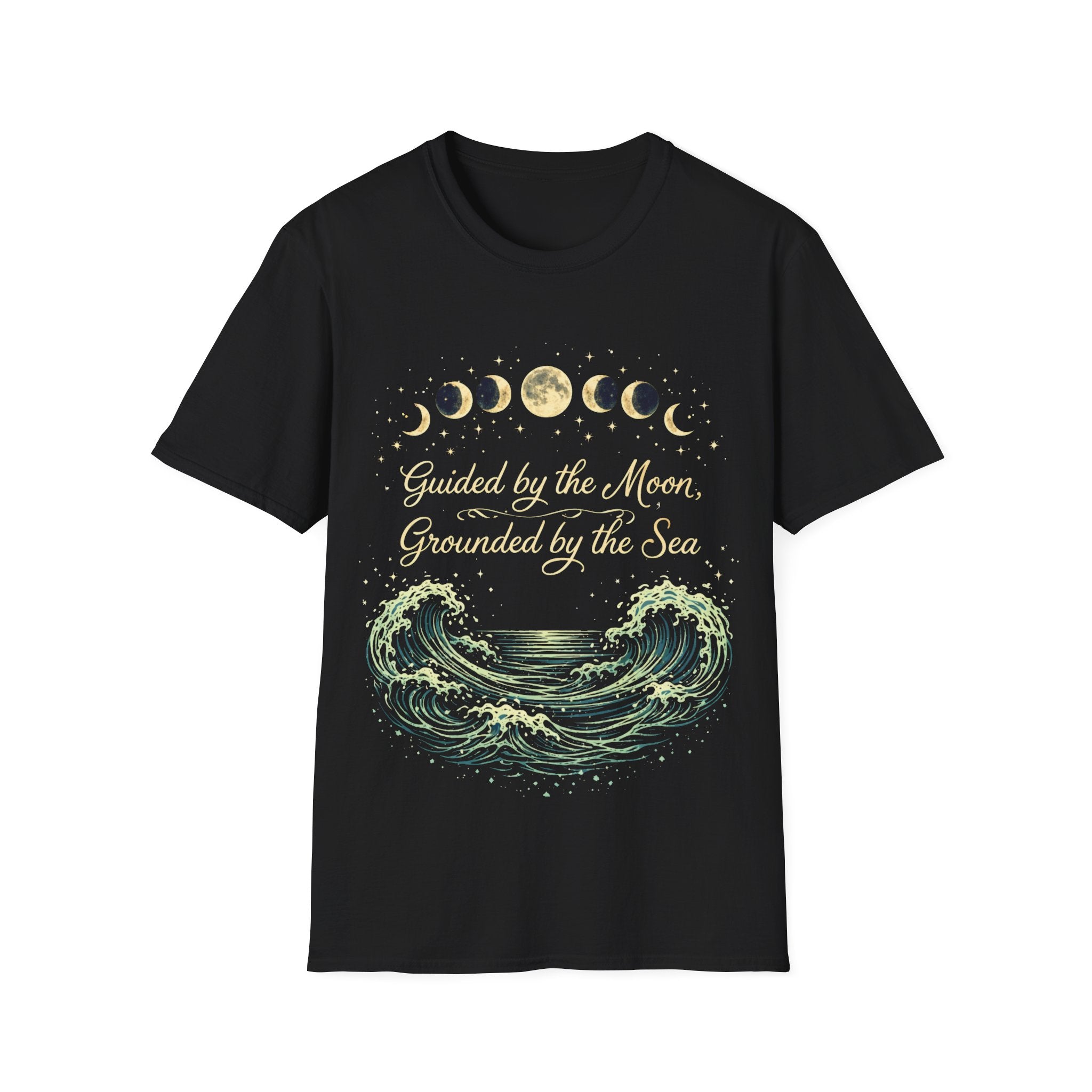Guided By The Moon Grounded By The Sea T-Shirt