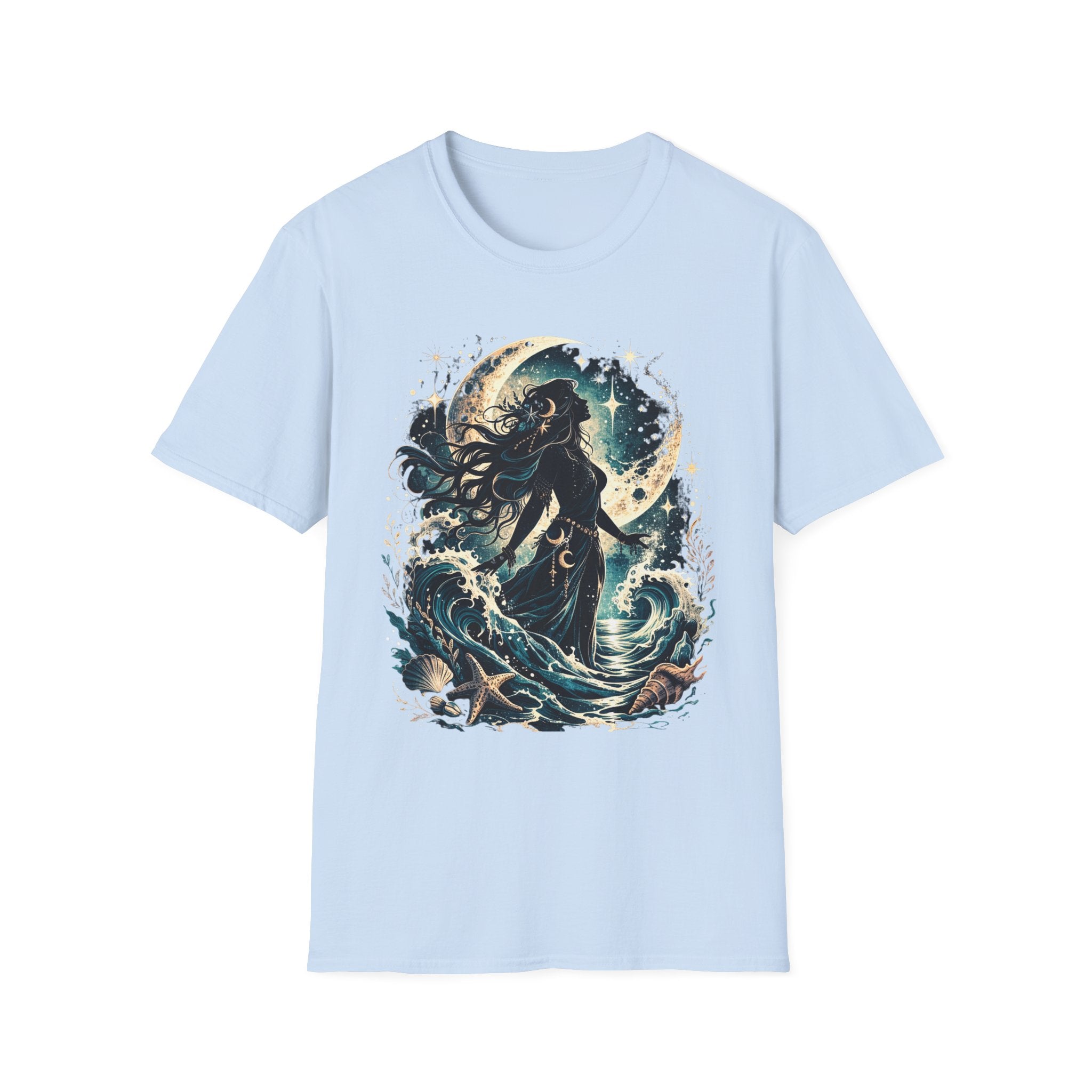Mystical Sea Witch Silhouette T-Shirt