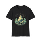 Large Seashell Surrounded By Crystals T-Shirt