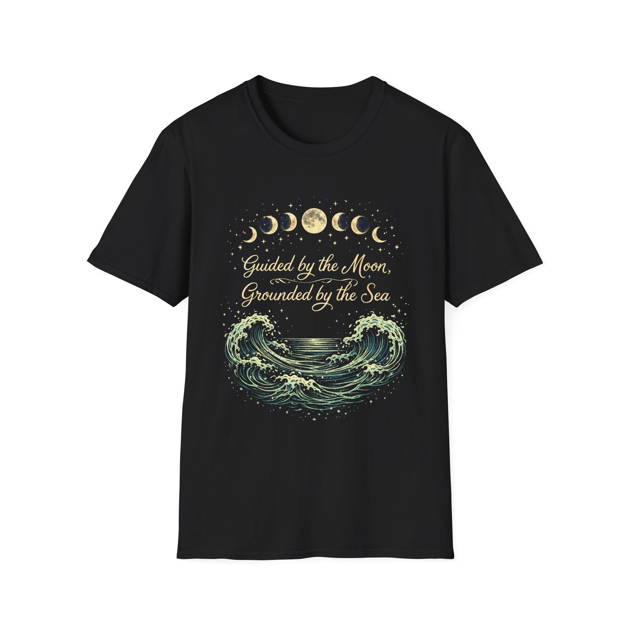 Guided By The Moon Grounded By The Sea T-Shirt