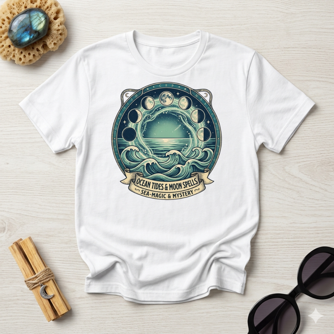 Ocean Tides & Moon Spells T-Shirt