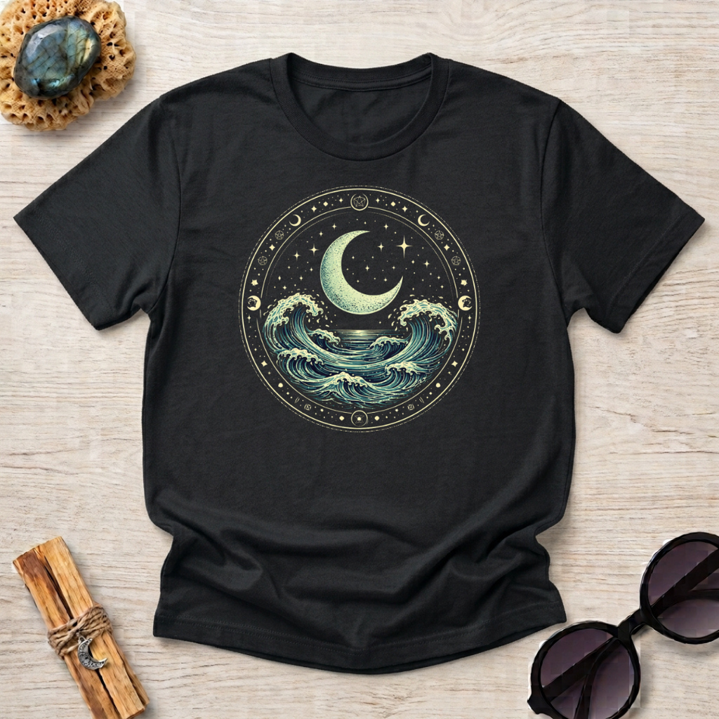 Ocean Waves Inside Ritual Circle T-Shirt