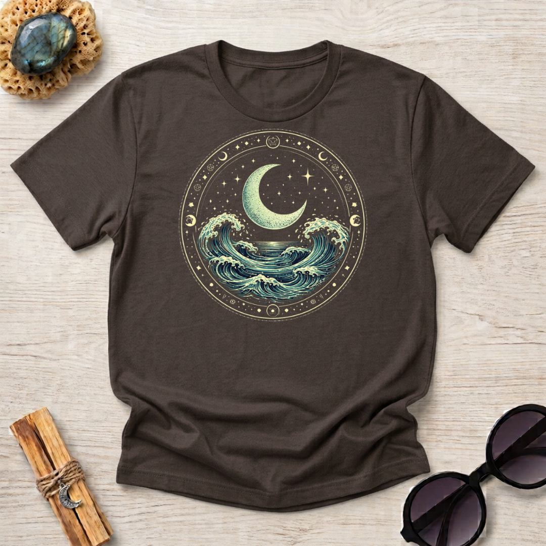 Ocean Waves Inside Ritual Circle T-Shirt